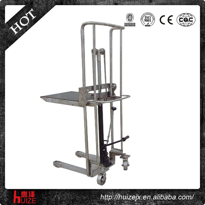 不銹鋼手動(dòng)輕型堆高車 不銹鋼手動(dòng)輕型堆高車